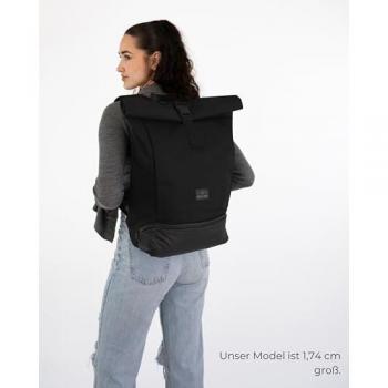 Johnny Urban Allen Large Rucksack mit Laptopfach, Rolltop, rosa, wasserabweisend