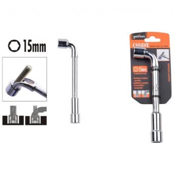 Llave Jarrón Tipo L 15mm Cromo Vanadio 91623