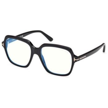 Óculos Femininos Tom Ford FT5908-B 001 Preto com Lentes Azuis
