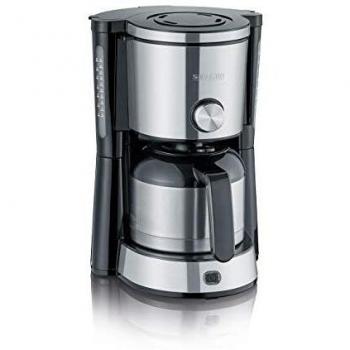 Severin KA 4845 Coffee Maker, Stainless Steel, Black