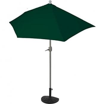 Sombrilla Verde Semicircular Parla 270 cm, 3 kg, Soporte