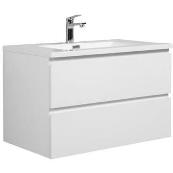 Armadio Lavabo Angela 80cm Bianco Lucido