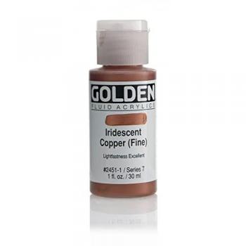 Iridescent Copper Fine Fluid Acrylic – 30 mL