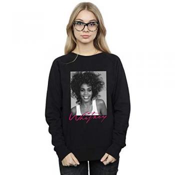 Vrouwelijk Glimlach Whitney Houston Zwarte Sweatshirt