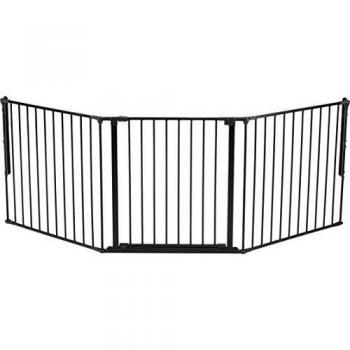 Barrière de sécurité pare-feu Flex L noir 90-223 cm