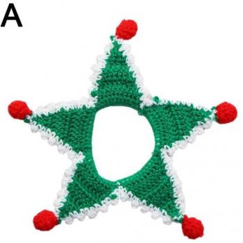 Accesorio navideño de punto para perros