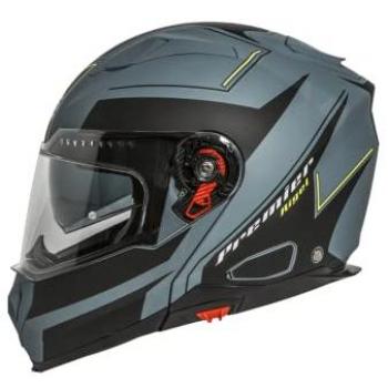 Casco Moto Modulare Premier Delta RG Y Grey – Colore Grigio Nero, XS