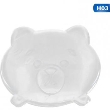 Topes de seguridad para manija de puerta, amortiguadores transparentes, forma de estrella de mar, 1 pieza