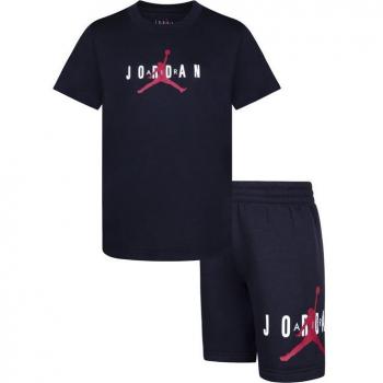 Set de shorts et tee-shirt Jordan durable noir taille 4-6