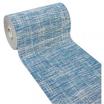 Tapis Flexible de Cuisine Bleu 52x330 cm