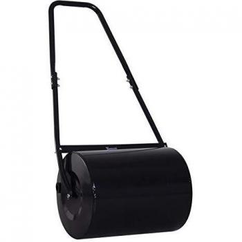 DURHAND Rasenwalze 30 L – Stahlgriff, 47 × 32 × 105 cm, Schwarz