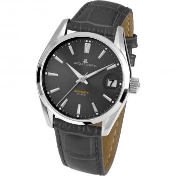 Damenuhr Derby (Edelstahl) Jacques Lemans – 1‑1912A, Lederarmband