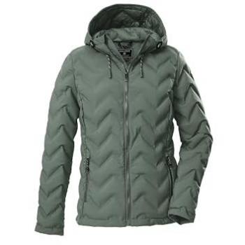 KOW23 Wasserabweisende Damen‑Steppjacke – Kapuze einstellbar, Taschen