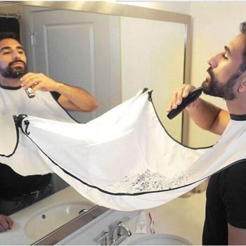 Floral Design Beard Care Apron for Men