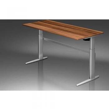 Elektrischer Sitzen‑Stehen Schreibtisch 180x80 cm, Zwetschge Design
