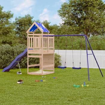 Solid Pine Outdoor Playset