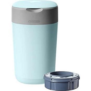Tommee Tippee Twist & Click Windeleimer, inkl. einer Kassette mit antibakteriellem Greenfilm in blau