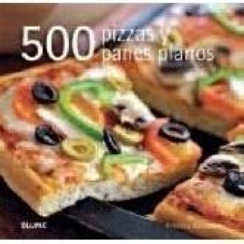 500 Pizzas y panes planos (Tapa dura).