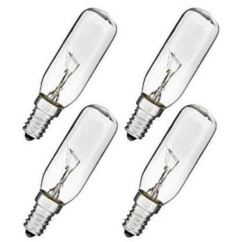 Bombillas de luz cálida para campana extractora 40W 110-240V [4 piezas]