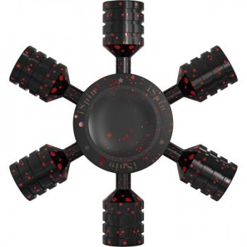 ISpin S Zappel Spinner 7 Lager Versiegelt Leise Hochgeschwindigkeit Handspinner Abnehmbar 6 Arm Drehbar Gyroskop Spielzeug für Kinder und Erwachsene