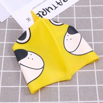 Dark Blue Kids Silicone Swimming Cap