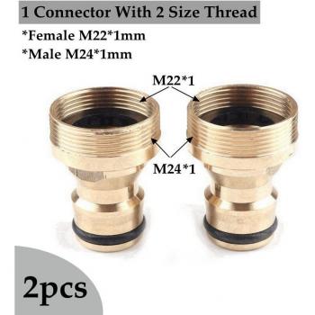 Adaptador Rápido para Grifo de Jardín M22/M24