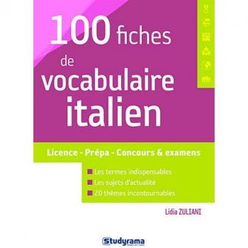 100 fiches de vocabulaire italien