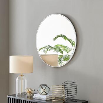 Emma Round Black Frame Wall Mirror OLD