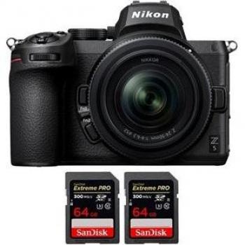 Kit Pro Nikon Z5 + Lente 24‑50mm f/4‑6.3 + Deux Cartes SD San