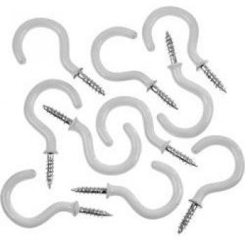 100‑Piece SupaFix Steel Shouldered Cups – White, 30 mm Length