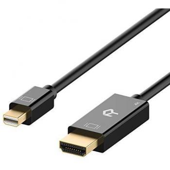 Rankie Cavo Mini Displayport (Mini DP) (Thunderbolt) su HDMI, 4K, 5m, Bianco