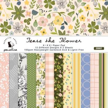 Handmade Vintage Flower Craft Paper Pad 6x6