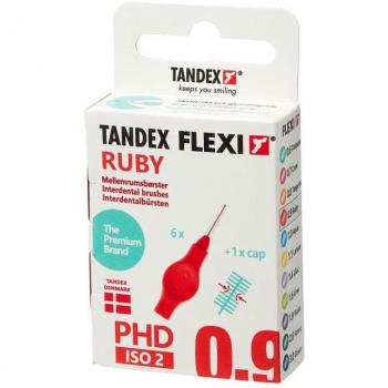 Brosses interdentales TanDex Flexi Borstel Red Super Fine (3,00 mm / 0,50 mm) – Kit de 6
