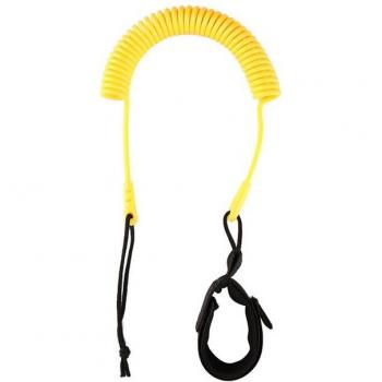Laisse de surf élastique 10 pieds TPU rotative 360°