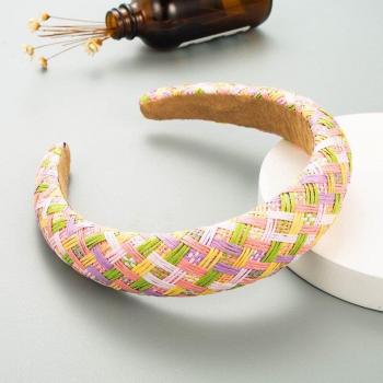 Handmade Colorful Straw Hair Accessories