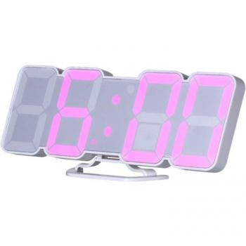 Digital Desk Wall Clock with 3D LED Display, Thermometer, and Remote Control