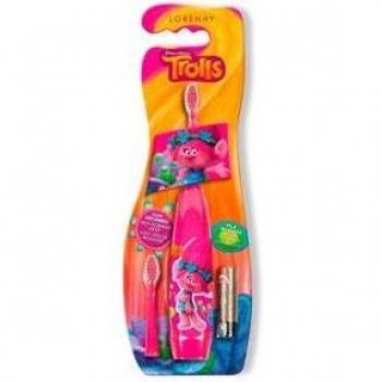 Escova Rosa Elétrica para Crianças Trolls