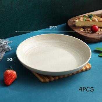 Wheat Straw Fast Food Serving Dishes