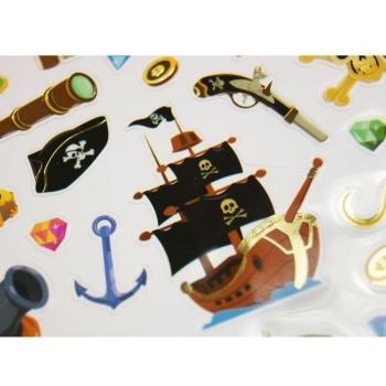 Autocollants Équipe Pirate – Éclat Doré – Mixte – À partir de 5 ans