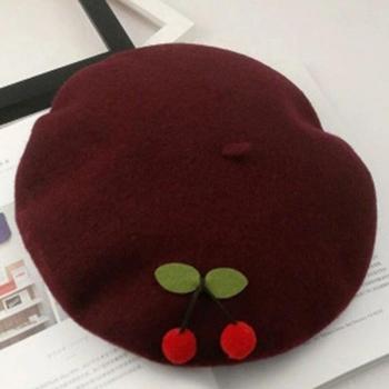 Gorra de pintor de lana para mujer