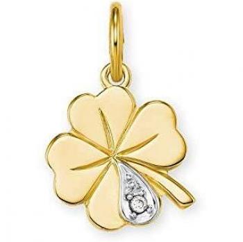 Amor Kettenanhänger Kleeblatt, 9038923, mit Diamant
