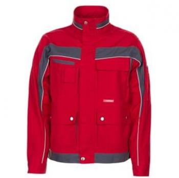 Planam Bundjacke Plaline in Rot und Schiefer, Größe 56
