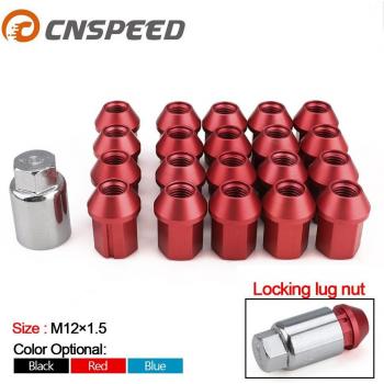 7075-T6 Aluminium Alloy Car Hub Nut M12x1.5