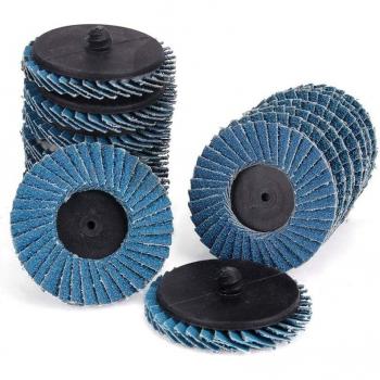 30PCS Roloc Zirconia Flat Flap Discs