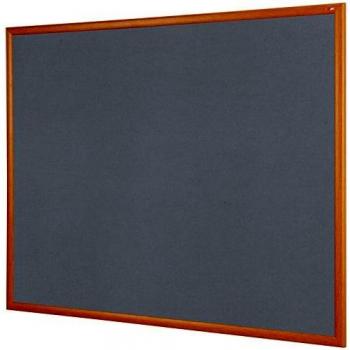 EarthSafe Noticeboard – 600 × 900 mm – Light Oak Effect, Grey