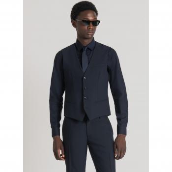 Antony Morato Blue Polyester Suit Vest
