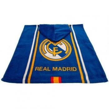 Real Madrid CF Children's Cotton Hooded Towel 110cm Yellow/Blue