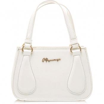 Mini Bolso Handy Mariamare Charol Blanco