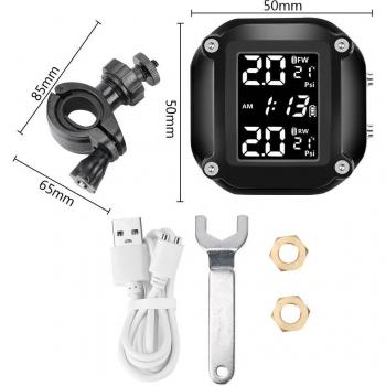 LEEPEE BikeSafe TPMS Plus – Pressure + Temp Monitoring