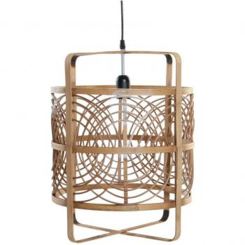 Lampara techo eco-bambu 37x37x46